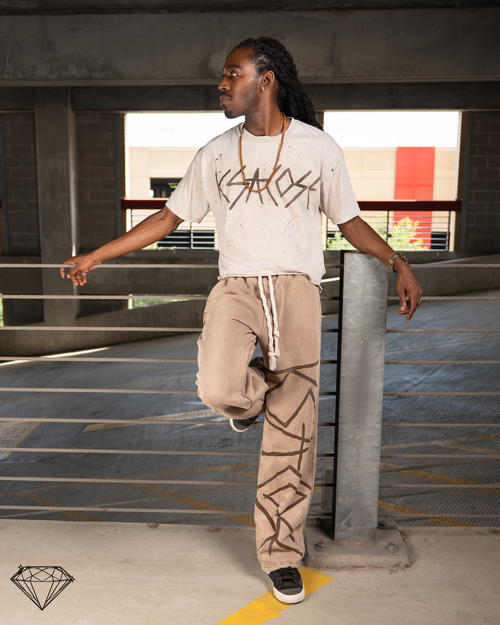 GO TIME HEAVY WIDE-LEG SWEATPANTS